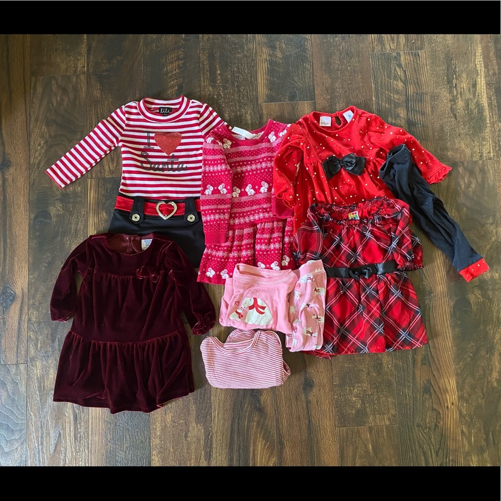 Baby Girl Christmas Clothes Bundle